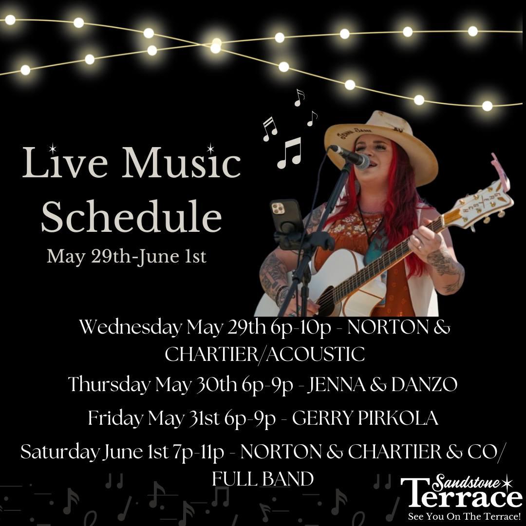 Live Music Schedule May 29 - June 1 